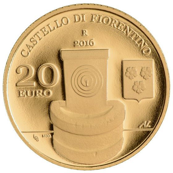 20 e 50 Euro oro "Castelli di Fiorentino e Chiesanuova"