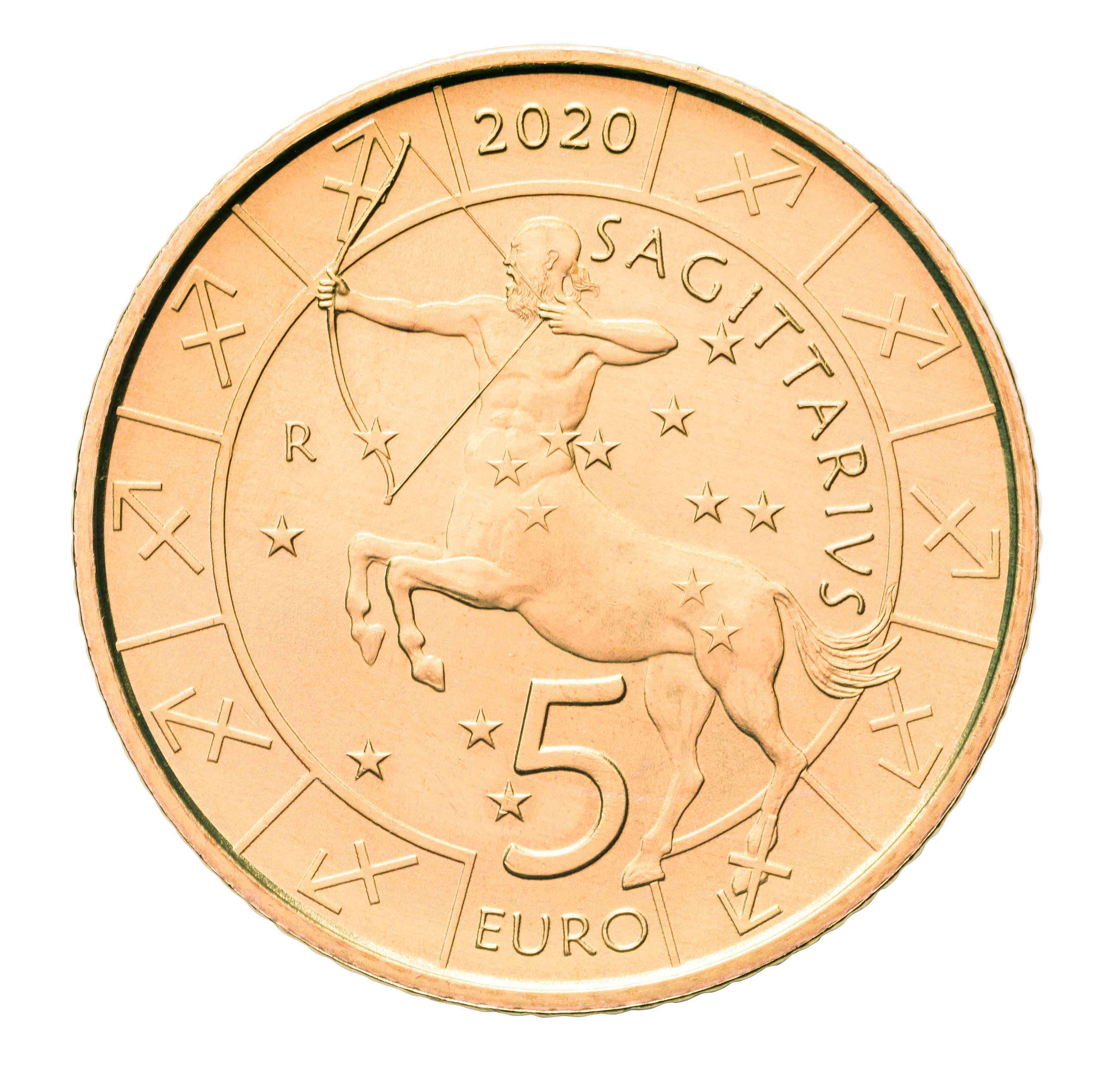5 Euro Zodiaco Sagittario - Divisione Filatelica Numismatica