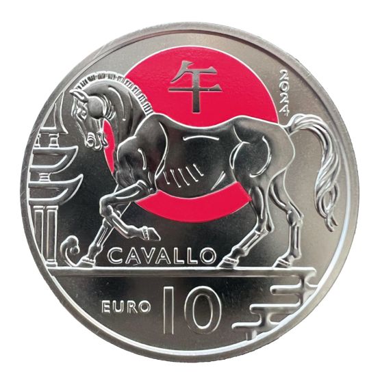 10 Euro coin "Horse" Chinese Lunar Calendar