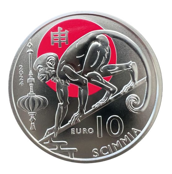 10 Euro coin "Monkey" Chinese Lunar Calendar