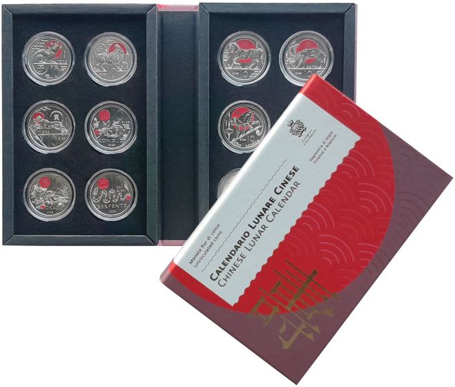 Numismatic: Subscription Complete series Chinese Lunar Calend.