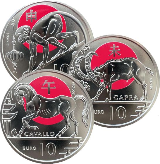 Numismatico: Abbonam. 10 Euro Cal. Lunare Cinese 2024