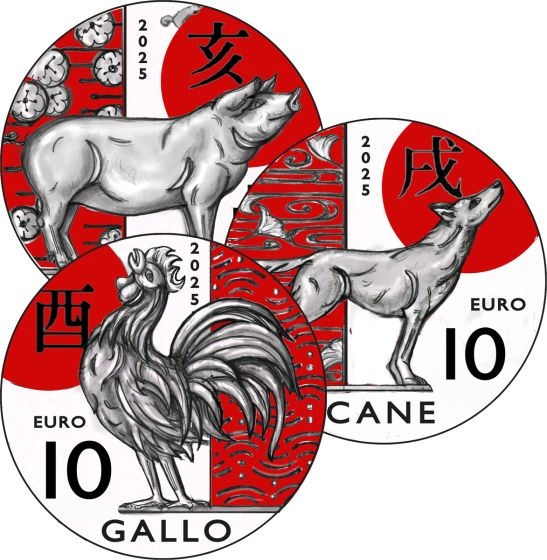 Numismatico: Abbonam. 10 Euro Cal. Lunare Cinese 2025